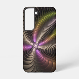 Abstraktes schlankes, buntes 3D-Fraktal Samsung Galaxy Hülle
