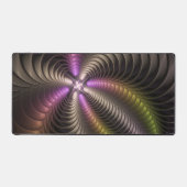 Abstraktes schlankes, buntes 3D-Fraktal Schreibtischunterlage (Vorderseite)