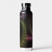 Abstraktes schlankes, buntes 3D-Fraktal Trinkflasche (Rechts)