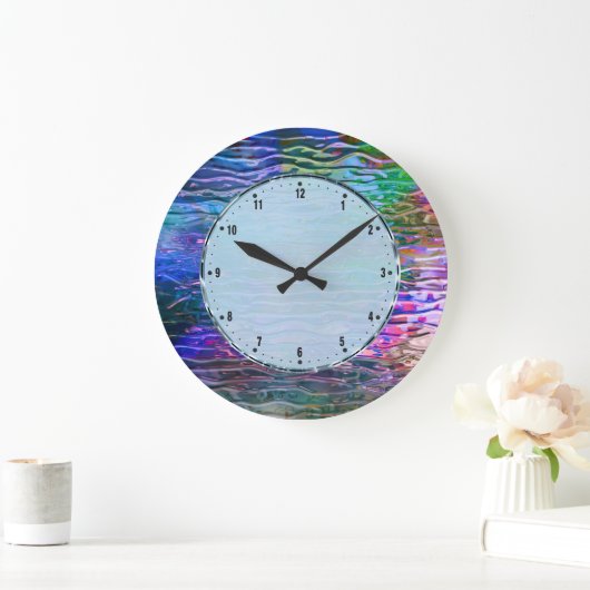 Abstraktes Schmelz Große Wanduhr (Zuhause)