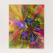 Abstraktes Schmetterlingsdesign Puzzle (Vertikal)