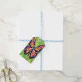 Abstraktes Schmetterlingsgemälde Geschenkanhänger (Mit Garn)