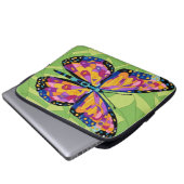 Abstraktes Schmetterlingsgemälde Laptopschutzhülle (Vorne Knopf)