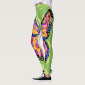 Abstraktes Schmetterlingsgemälde  Leggings (Links)