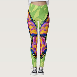 Abstraktes Schmetterlingsgemälde  Leggings