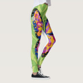 Abstraktes Schmetterlingsgemälde  Leggings (Rechts)