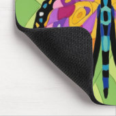 Abstraktes Schmetterlingsgemälde Mousepad (Ecke)