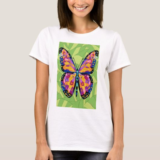 Abstraktes Schmetterlingsgemälde T-Shirt (Vorderseite)