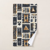 Abstraktes Schmuckmuster Badhandtuch Set (Handtuch)