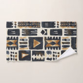 Abstraktes Schmuckmuster Badhandtuch Set (Handtuch)