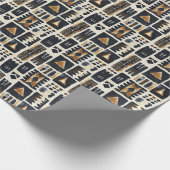 Abstraktes Schmuckmuster Geschenkpapier (Ecke)