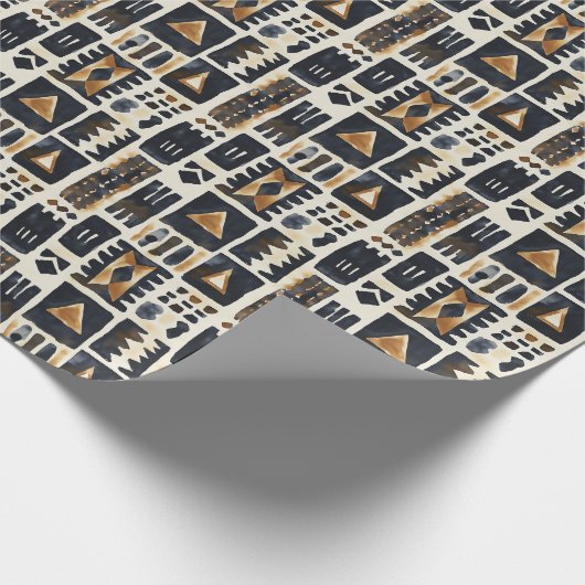 Abstraktes Schmuckmuster Geschenkpapier (Ecke)