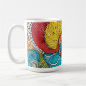 Abstraktes Schnecken Muster, multicolor Kaffeetasse (Links)
