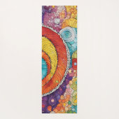Abstraktes Schnecken Muster, multicolor Yogamatte (Rückseite)