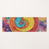Abstraktes Schnecken Muster, multicolor Yogamatte (Vorderseite (Horizontal))