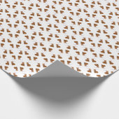 Abstraktes Schneckenmuster Geschenkpapier (Ecke)