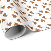 Abstraktes Schneckenmuster Geschenkpapier (Rolleneckpunkt)