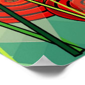 Abstraktes Schneckenposter 15x15 Poster (Ecke)