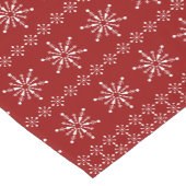 Abstraktes Schneeflockenmuster Kurzer Tischläufer (Ecke)