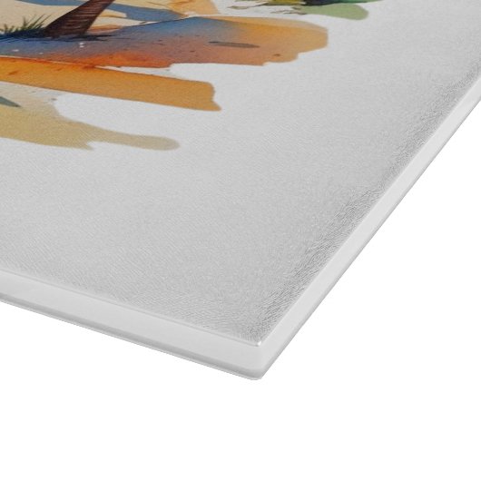 Abstraktes Schneidebrett (Ecke)