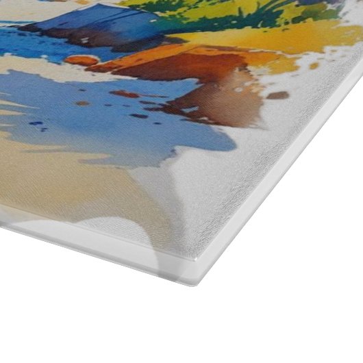 Abstraktes Schneidebrett (Ecke)