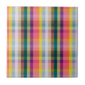 Abstraktes schottisches Kariert Fliese (Vorderseite)