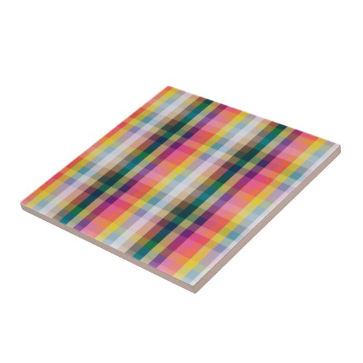 Abstraktes schottisches Kariert Fliese (Seite)