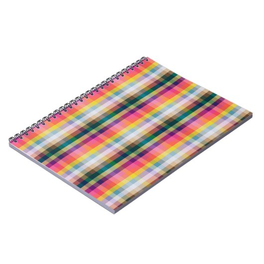 Abstraktes schottisches Kariert Notizblock (Linke Seite)