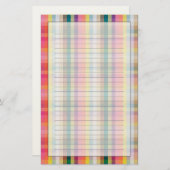 Abstraktes schottisches kariertes briefpapier (Vorne/Hinten)