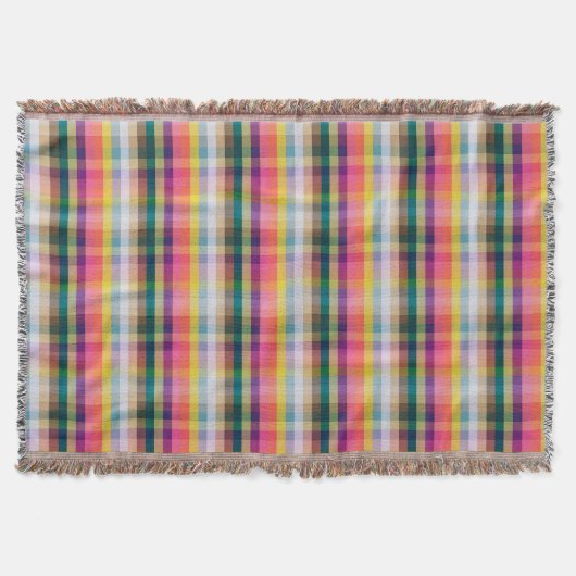 Abstraktes schottisches kariertes decke (Vorderseite)