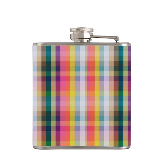 Abstraktes schottisches kariertes flachmann (Rückseite)