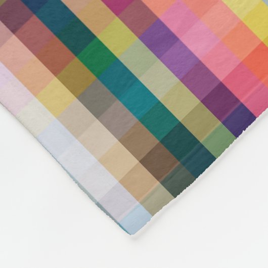 Abstraktes schottisches kariertes fleecedecke (Ecke)