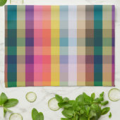 Abstraktes schottisches kariertes küchentuch (Gefaltet)