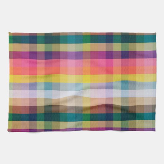 Abstraktes schottisches kariertes küchentuch (Horizontal)