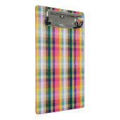 Abstraktes schottisches kariertes mini klemmbrett (Schrägansicht)