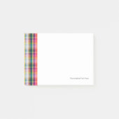 Abstraktes schottisches kariertes post-it klebezettel (Vorderseite)