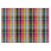 Abstraktes schottisches kariertes schneidebrett (Vorderseite)