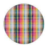 Abstraktes schottisches kariertes schneidebrett (Vorderseite)