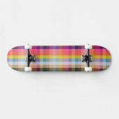 Abstraktes schottisches kariertes skateboard (Horizontal)