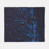 Abstraktes Schwarz-Blau-Bild Fleecedecke (Vorderseite (Horizontal))