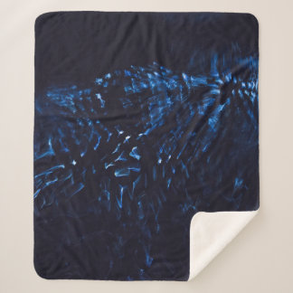 Abstraktes Schwarz-Blau-Bild Sherpadecke