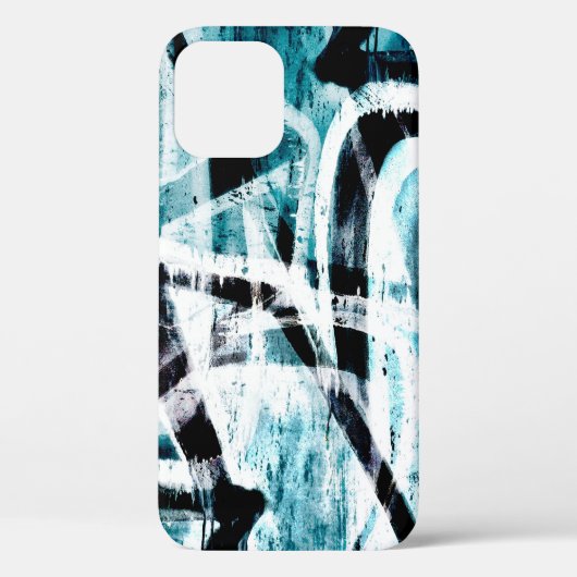 Abstraktes Schwarz-Blau-Graffiti Case-Mate-iPhone Case-Mate iPhone Hülle (Rückseite)