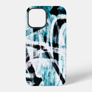 Abstraktes Schwarz-Blau-Graffiti Case-Mate-iPhone iPhone 12 Hülle