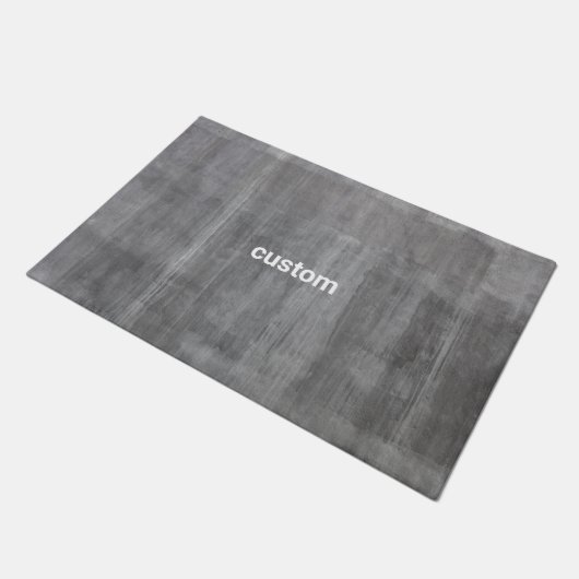 abstraktes Schwarz Fußmatte (Schrägansicht)