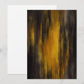 Abstraktes Schwarz-Gold-Muster Feiertagskarte (Vorne/Hinten)