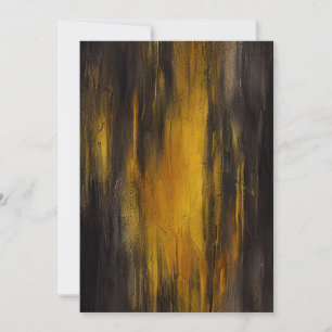 Abstraktes Schwarz-Gold-Muster Feiertagskarte
