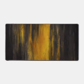 Abstraktes Schwarz-Gold-Muster Schreibtischunterlage (Vorderseite)