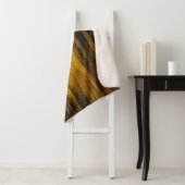 Abstraktes Schwarz-Gold-Muster Sherpadecke (Beispiel)