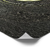 Abstraktes Schwarz-Gold-Poster Poster (Ecke)