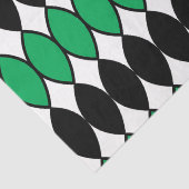 Abstraktes Schwarz-Grün-Muster Seidenpapier (Detail)